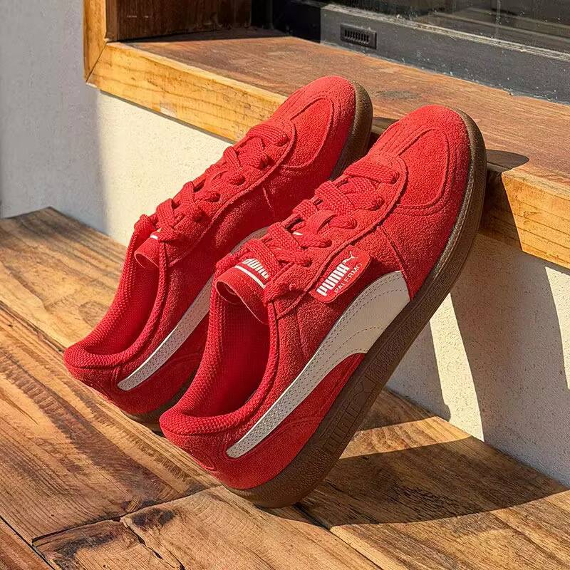 新しいプーマ パレルモ レッド スエード スニーカー メンズ - Puma Shoes Suede Classic のレビューと価格